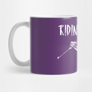 Riding High, freestyle skiing, boarder t-shirts, skiing lover, snowboarding instructor Mug